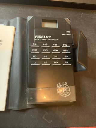 Vintage Fidelity Micro Chess Challenger Electronic Handheld LCD Computer Game 2