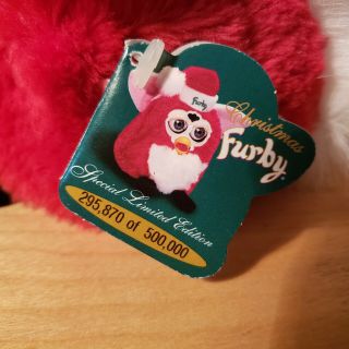1999 Furby - Christmas Santa Special Limited Edition: Tiger toy w/ tags 3