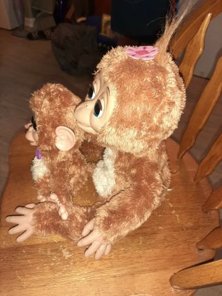 FurReal Friends Cuddles My Giggly Monkey Interactive Plush & Baby Cuddles 3
