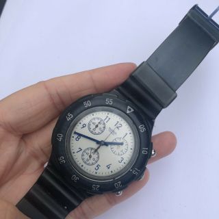 Swatch Swiss Made Chronograph Mens Quartz Watch Ag1996 Eta Movt 4 Jewels