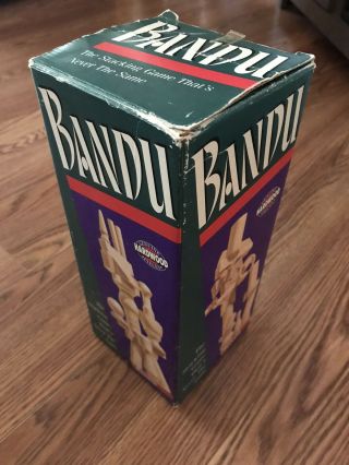 Bandu Stacking Game Vintage Milton Bradley Tower Building 1991 90s