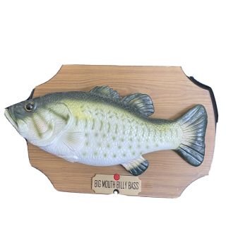 Vintage 1999 Gemmy Industries Big Mouth Billy Bass Singing Fish Two Songs