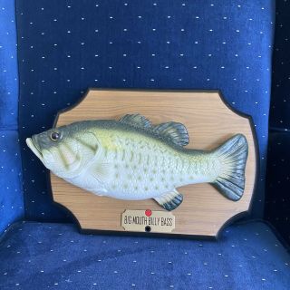 Vintage 1999 Gemmy Industries BIG MOUTH BILLY BASS Singing Fish Two Songs 3