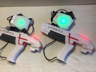 Laser X Set Of 2 - Two Player Laser Gaming Set Indoor/outdoor Lazer Tag Guns