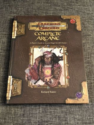 D&d Supplement Dungeon And Dragons (3.  5) Complete Arcane Book 1st Print 2004