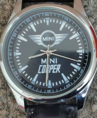 Mini Cooper Logo Wristwatch Sport Metal Watch In Gift Box Bnib