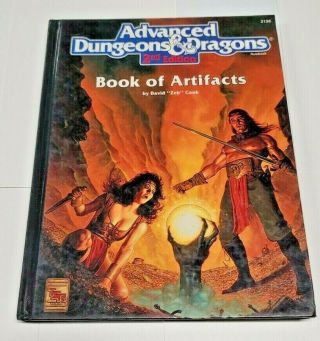 Ad&d: Book Of Artifacts Tsr 2138 2nd Edition Advanced Dungeons Dragon