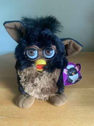 1998 Tiger Electronics Furby Black & Brown Gorilla 70 - 800 With Tag