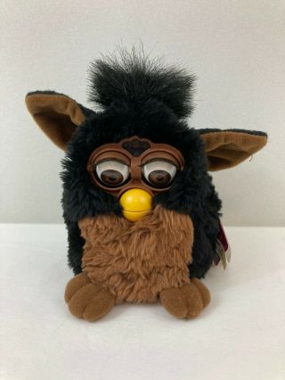 Vintage 1998 Furby Black & Brown 70 - 800 With Tag Not