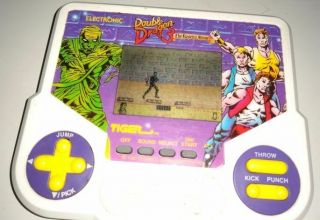Vintage Tiger Handheld Lcd Double Dragon 3 Game W/ Battery Cover