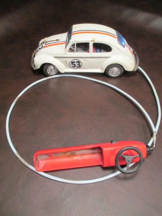 Vintage Tayoi Herbie Vw Bug Battery Operated Remote Control Made In Japan