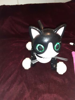 ZOOMER KITTY Interactive Robot BLACK WHITE CAT by Spin Master Robotic Toy 3