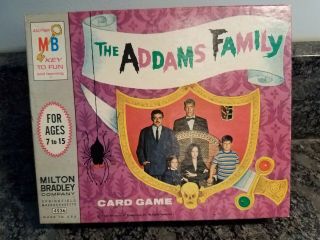 The Addams Family Card Game 1965 MB Milton Bradley 4536 Complete 2