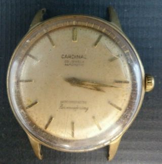 Vintage Cardinal 25 Jewels Gold Filled Automatic Men 