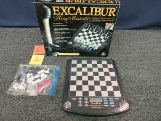 Excalibur King Master 3 Iii Electronic Computer Chess Checkers Complete Set