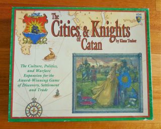 Settlers Of Catan Cities And Knights Expansion 3rd Edition 2003 Cards In Shrink
