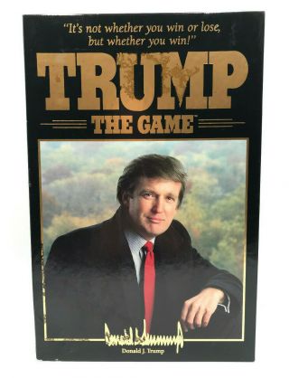 Vintage Trump: The Game 1989 Milton Bradley Complete Board Game Unplayed