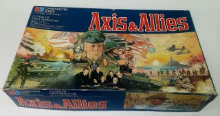 Vintage 1984 Axis & Allies Strategy War Board Game Master Series,  Milton Bradley