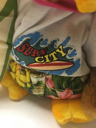 DanDee Collectors Choice Chicken Plays Surf City Lights Up Dances Surfer 9” Toy 2