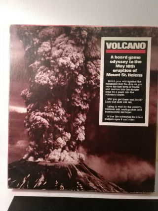 Volcano Board Game Based On May 18th 1980 Mount St.  Helens Eruption Ash Sunday