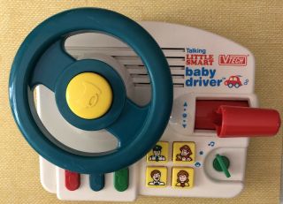 Vintage Vtech Talking Little Smart Baby Driver Interactive Learning Toy