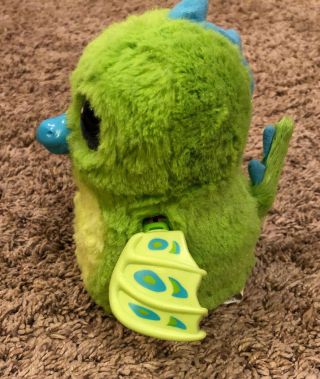 Hatchimals Draggle Green Dragon Electronic Interactive Plush Toy Spin Master 3