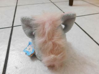 Vintage 1999 Furby Babies Model 70 - 940.  Pink,  light blue and white 3