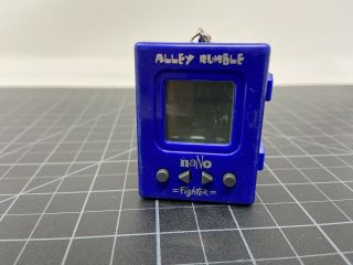 Nano Fighter Alley Rumble Keychain Electronic Handheld Game Blue