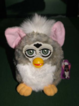 2 Furby 70 - 800 Series 1 Tiger Snowball Electronic Toy - White & grey and white 3