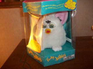 Furby Babies White With Pink Ears Model.  70 - 940 Box Issue