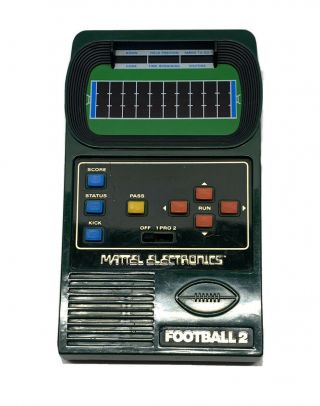Vintage 1978 Mattel Electronics Football 2 Hand Held Game