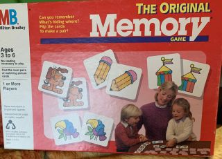 1986 Memory Game By Milton Bradley Complete In