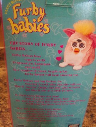 Tiger Electronics 1999 Furby Babies Interactive Battery Operated Toy 2
