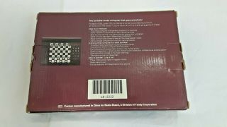 Radio Shack Portable 1650L Sensory Chess Computer Game 16 Levels Cat No.  60 - 2252 2