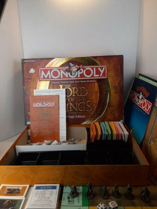 Monopoly The Lord Of The Rings Trilogy Edition 2003 Complete