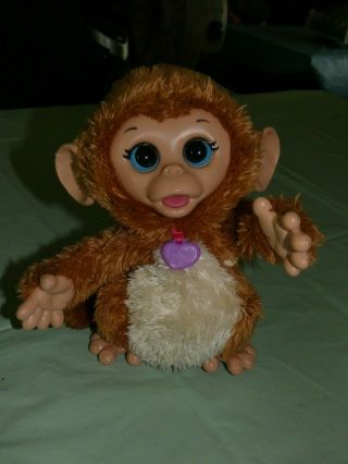 Hasbro Fur Real Friends Baby Cuddles My Giggly Pet Monkey - Interactive Dancing