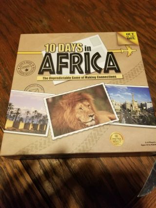 10 Days In Africa Travel & Geography Board Game 100 Complete