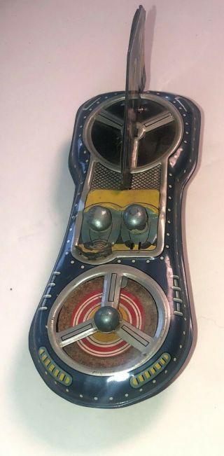 Vintage Mar Line Tin Space Ship Toy,  Friction,  Japan