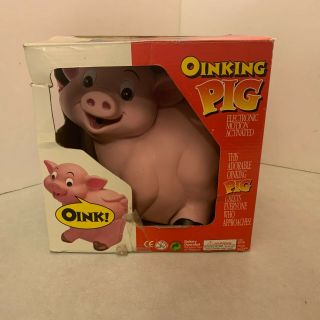 Oinking Pig - Motion Sensor - Electronic Battery Operated Pig - Greeter