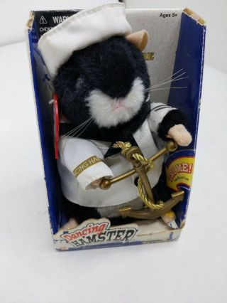 2003 Gemmy Dancing Hamster Toy Sailor Seymore Sings & Moves To Anchors Away