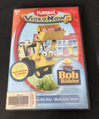 Bob The Builder Playskool Videonow Jr.  Disc Scoop Saves Day Muck Gets Stuck Case