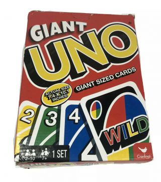 Cardinal Giant Uno Playing Cards 7.  4 × 10.  1 Discontinued Version