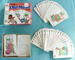 1978 Milton Bradley Mb Jumbo Old Maid Card Game 4875 Complete