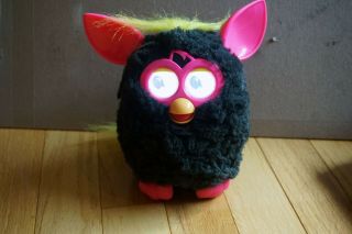 Hasbro Furby Boom Electronic Interactive Talking Black With Pink Ears