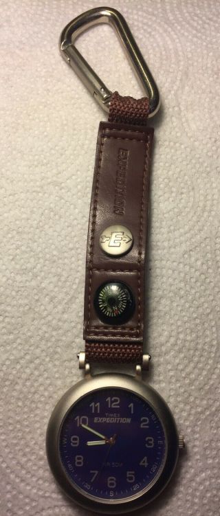Timex Expedition Wr 50m Mens Pocket Watch W/belt Clip