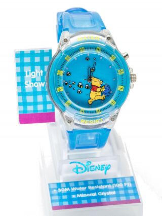 Disney: Lorus Winnie The Pooh Light Show Plastic Band Analog Quartz Watch