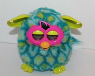 Furby Blue & Green Interactive Electronic Pet Toy Battery Operated Hasbro 2012
