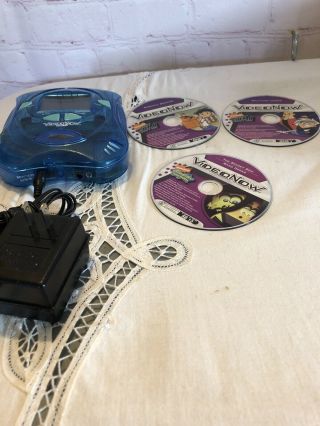 Video Now Color Fx Ice Blue Personal Video Player Hasbro 3 Cd