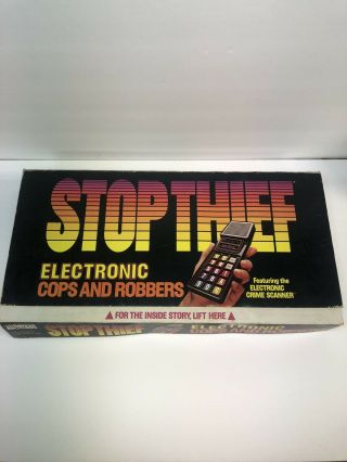 Stop Thief Board Game Electronic Cops And Robbers Game Parker Brothers 1979