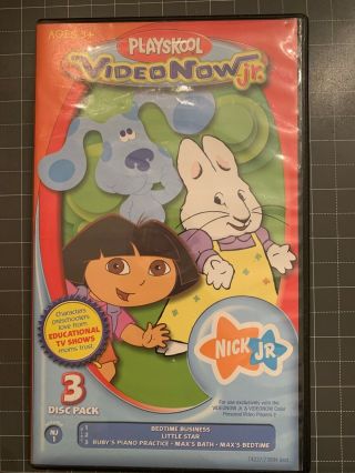 Playskool Videonow Jr.  3 Dics Nick Jr 2004